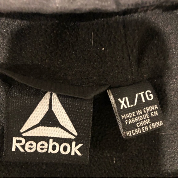 Reebok Full Zip Fall Jacket Womens Size XL Black and White - Picture 6 of 10